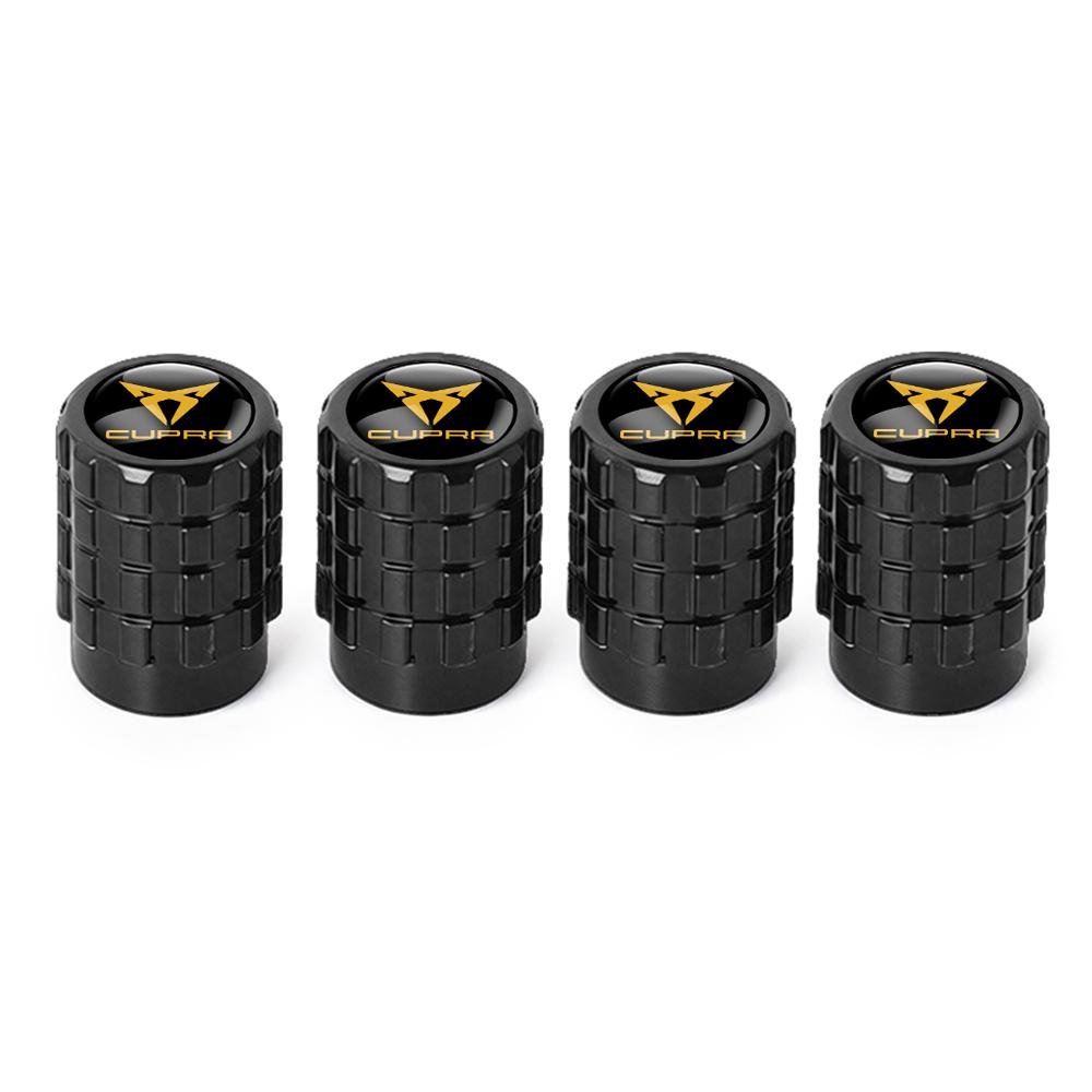 wzbn2 Car Emblem Wheel Tire Valve Caps Tyre Air Stem Cover Accessories For SEAT Ibiza Leon e-Racer Formentor Cupra Ateca FR Arona Exeo