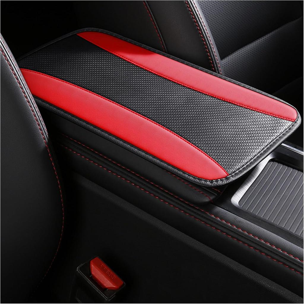 Stylish Car Center Console Cover,PU Leather Car Armrest Cover Prevent Scratches On Center Console,Universal Car Armrest Cushion Car Accessories