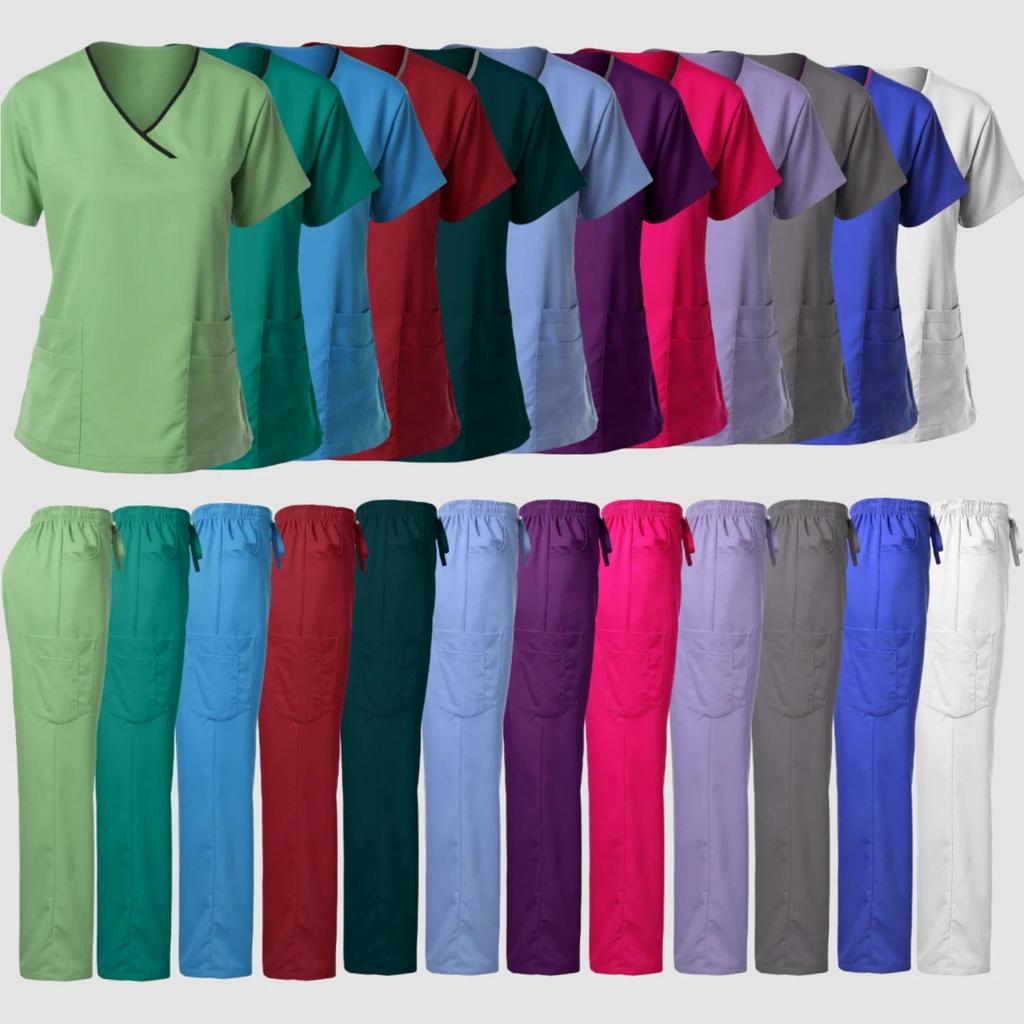 Summer Medical Scrub Suit - Short Sleeve Surgical Gown for Operating Room