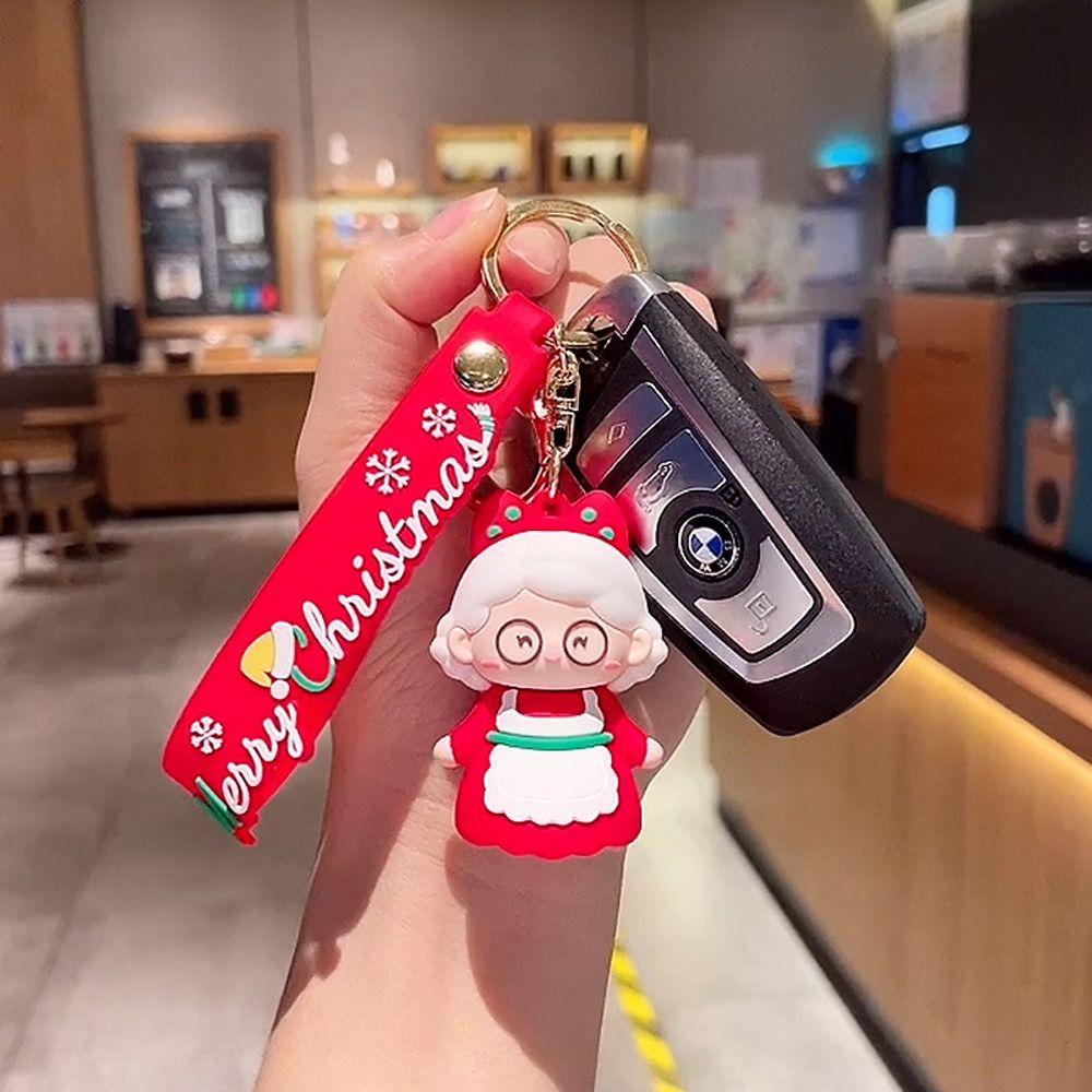 Tree Pendant Mobile Phone Hanging Ornament Christmas Keychain Car Key Ring Key Chain Bag Charm