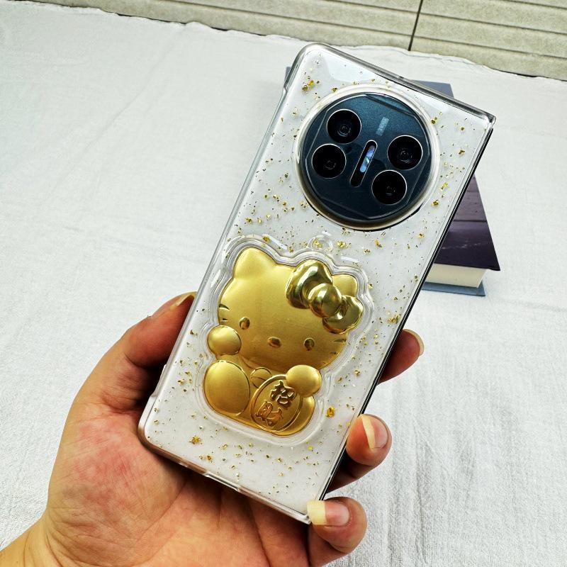 Huawei MateX6 Gold Foil Epoxy Drop-proof Phone Case