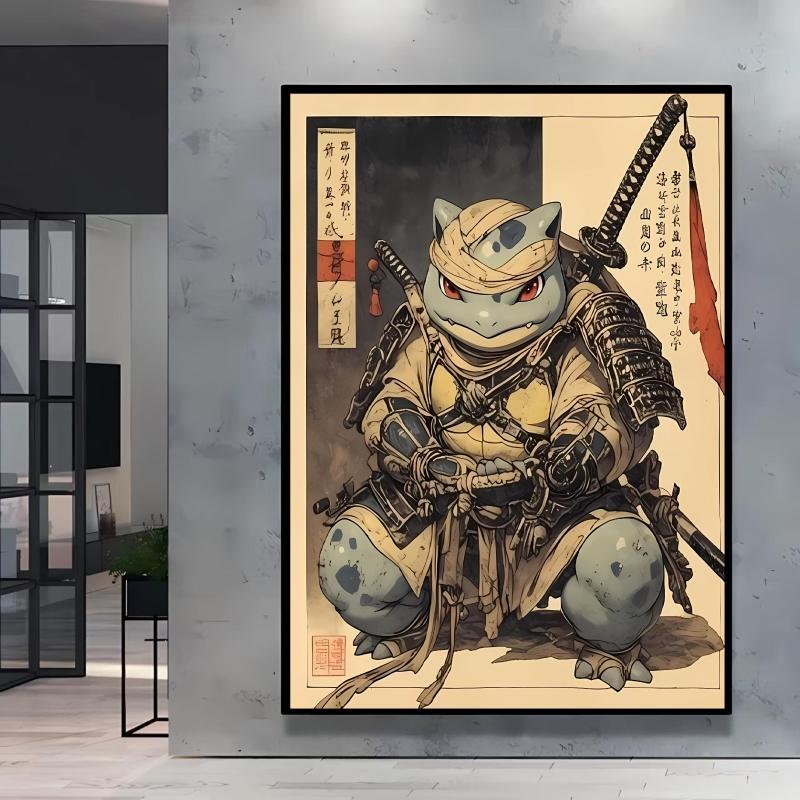 Japanese Classic Anime Pokemon Pikachu Retro Canvas Poster Prints Cartoon Picture Home Children's Room Decoration Holiday Gift