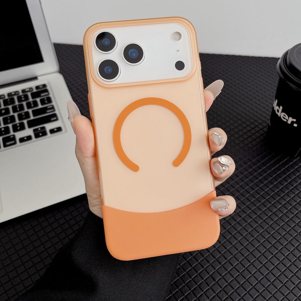 iPhone 16 Magnetic Case: Semi-Transparent, Skin-Feel Frosted, Large Hole Protection, Compatible with 15/14 Models