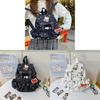 Hello Kitty Bookbag For Girls Large Nylon Fashion Backpack With Drawstring Closure
