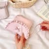Portable Bow Embroidery Mini Storage Bag Multifunctional Solid Color Wallet Pouch Sanitary Napkins Bag Travel
