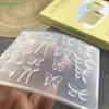 Transparency 3D Butterfly Silicone Nail Art Mold DIY Manicure Template