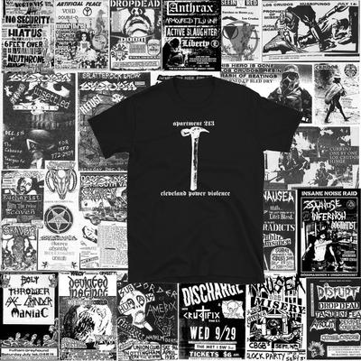 230 Gsm 100% Cotton Apartment 213 Short Sleeve Shirt Punk Crust Dbeat Hardcore Punk