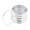 15 x Aluminium Mountainbike Achsscheibe BB Achse Nabe und unterer Abstandshalter(Silber-)