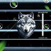 2D Flat Wolf Car Vent Clip Decorative Diffuser (fragrance Not Included), Car Interior Decoration, Aromatherapy Clip, Ideal for Holiday Gifts