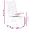 Garden Chairs 8 pcs Adjustable 56x72x107 cm Solid Acacia Wood
