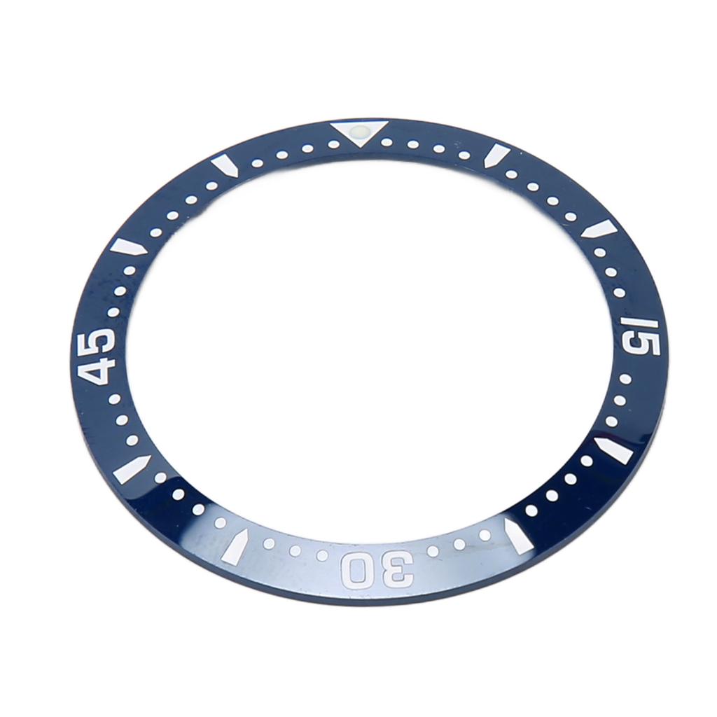 Ceramic Watch Bezel Ring Professional 38.6mm Watch Bezel Insert Replacement Parts Accessory for Repairer Blue Base