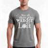Not All Those Who Wander Are Lost Tshirt Summer Casual Cotton Tee Oversized Streetwear Tops Vintage Graphic Print