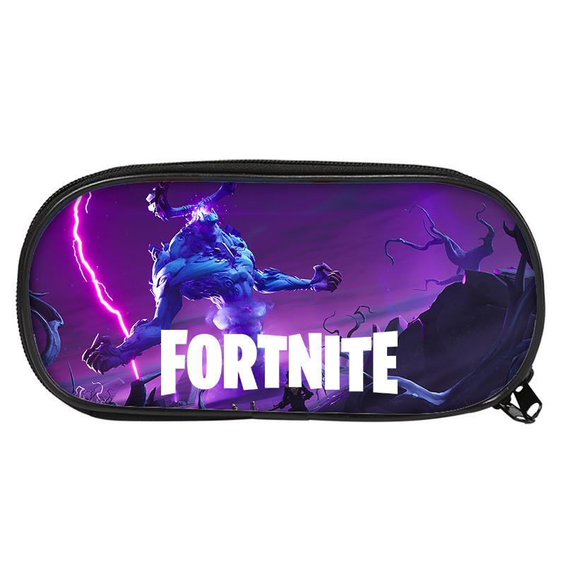 Fortnite Pattern Student Single Layer Stationery Pencil Bag Stationery Storage For School And Travel Use