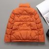 Down jacket women's short stand-up collar slim small fashionable foreign white duck down warm thickened coat