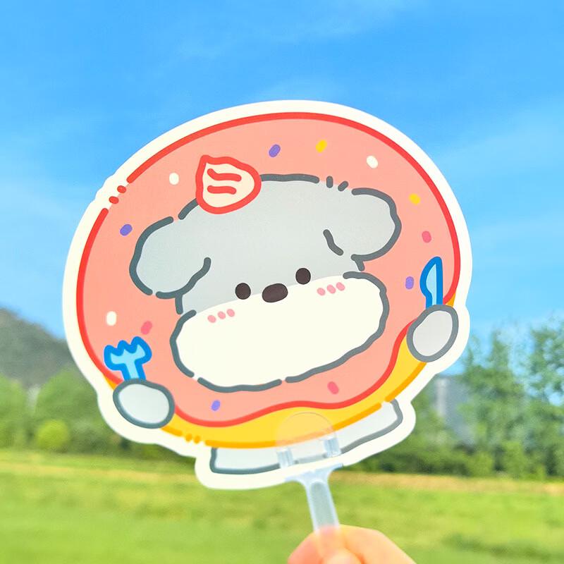 Милый Портативный Мини Мультяшный Круглый Ручной Веер