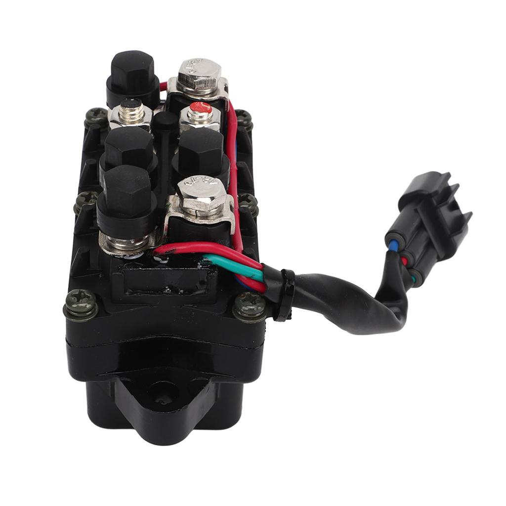 Solenoid Switch Relay 6AW 81950 00 00 Metal ABS Electromagnetic Switch Relay Replacement for Marine 200‑350HP DC12V