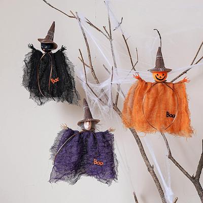 Halloweenowy Festiwal Duchów Nawiedzony Dom Figurka Czarownicy Wisząca Lalka Dekoracja Zawieszki Ozdoby na Imprezę Wystrój Nawiedzonego Domu