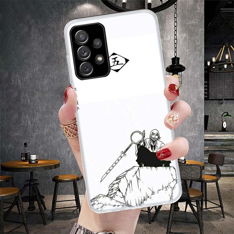 Bleach Shinji Hirako Soft Phone Case For Samsung Galaxy A12 A22 A32 A52 A72 A02S A51 A50S A71 A70 A31 A20S Note 20 Ultra S10 A10