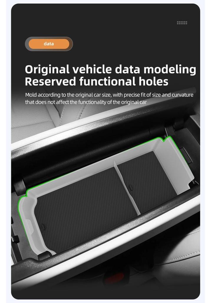 OMODA C5 Armrest Box Storage - Compatible with 26 Models, Center Console Organizer for Car Accessories.
