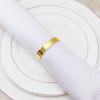 Metal Napkin Ring for Hotel Table Settings and Weddings - Simple, Smooth Design