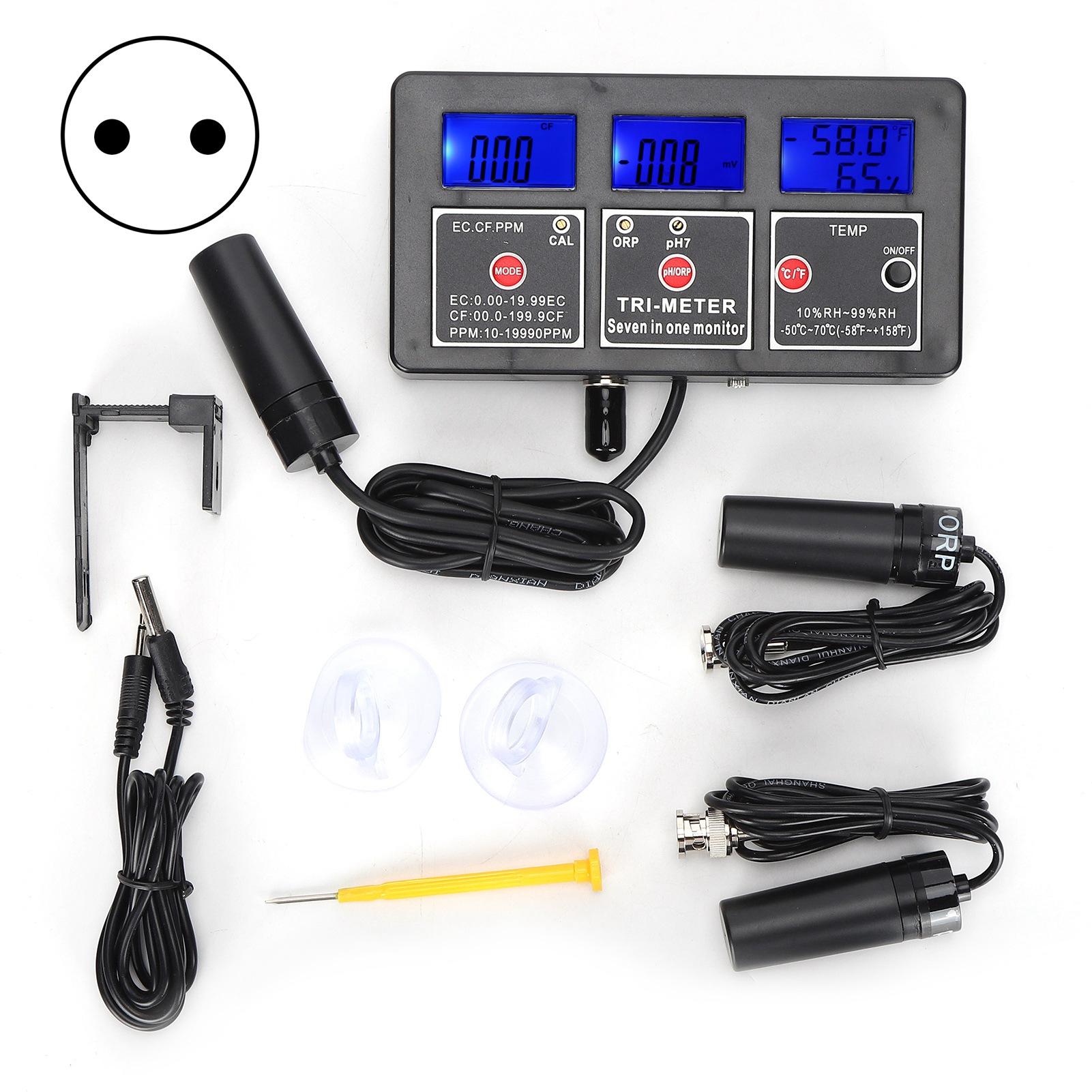 

ФХ218 7 в 1 тестер качества воды PH/TEMP/EC/CF/TDS/OPR/RH счетчик воды многофункциональный детекторUK