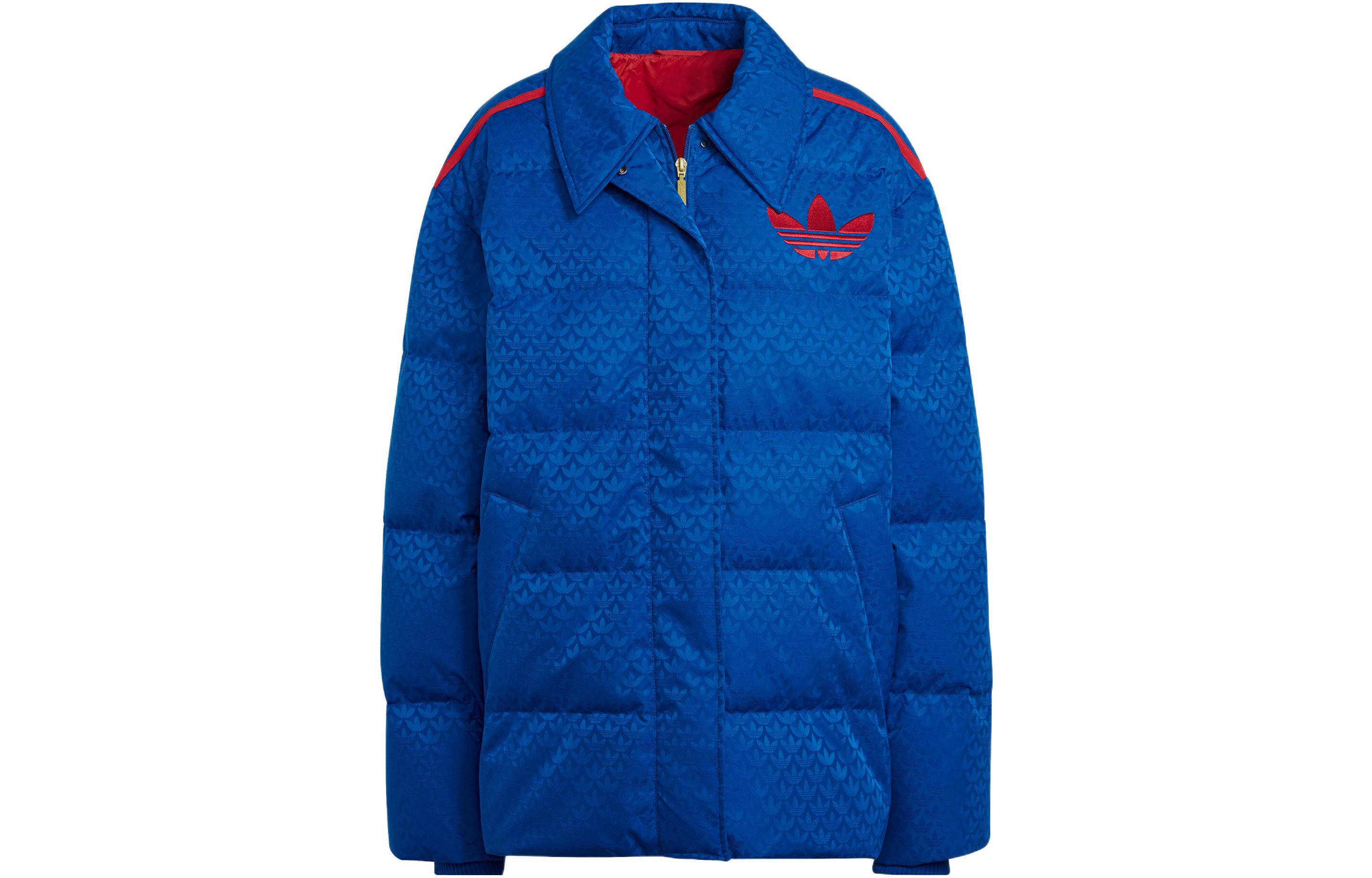 Adidas Originals Heritage Now Monogram Down Jacket Winter Women s Blue IB2023 S