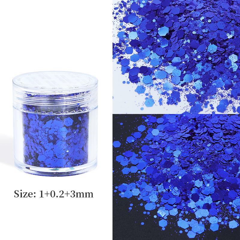 10ml Mixed Hexagons Glitter Flakes For Epoxy Resin Pigments Loose Sequins DIY Silicone Mold Filling Material Resin Craft Fillers
