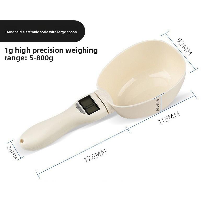 Pet Food Measuring Spoon With Electronic Scale For Kitchen Cooking And Baking