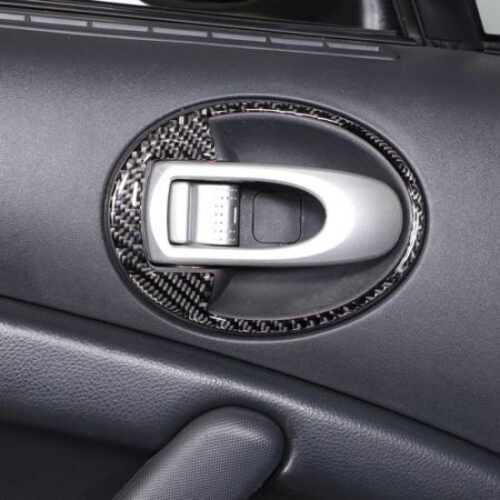 2Carbon Fiber Inner Door Bowl Trim Panel For Mitsubishi ECLIPSE 2006-2011