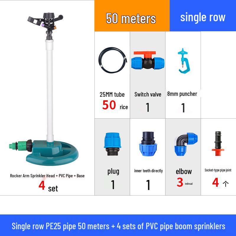 360° Rotating Lawn Sprinkler - Oscillating Arm for Gardening & Landscape Irrigation