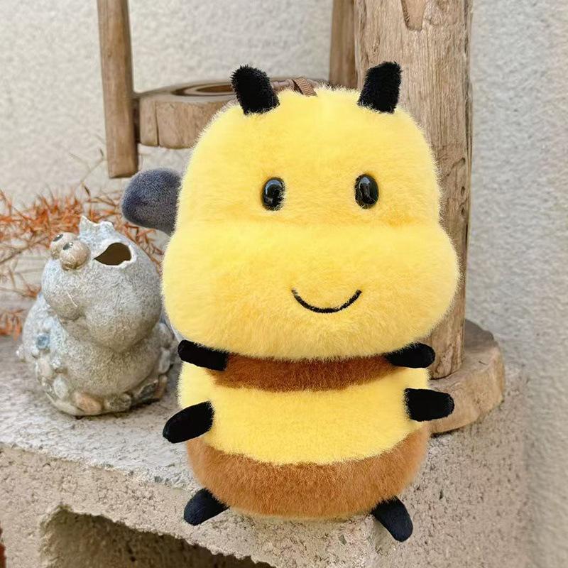 Cartoon Cute Fengkao Bee Pot Doll Bee Doll Plush Toy Children's Pillow Bag Keychain Pendant