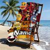 Personalisierter Strandtuch mit individuellem Namen für Five Nights at Freddy's, für Reise Camping Strandparty Heimdekoration, Geburtstagsgeschenk für Familie & Freunde