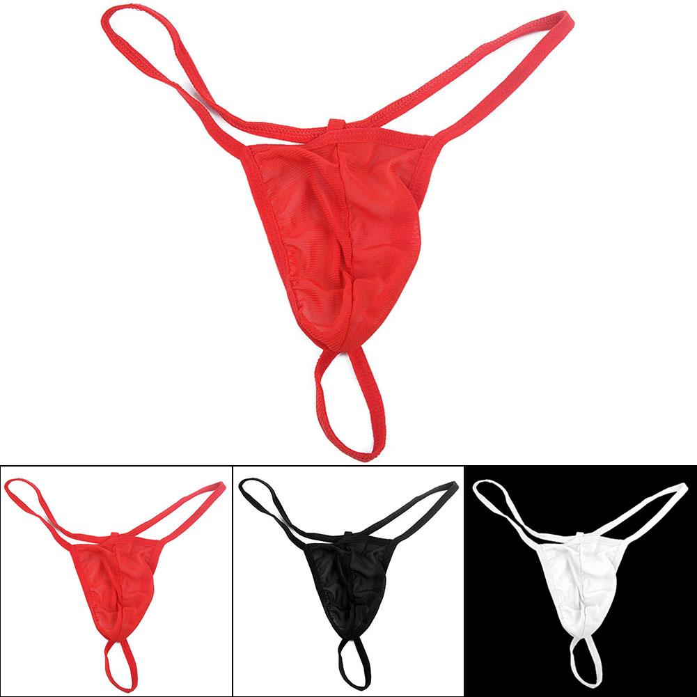 

Мужчины G-string Стринги Сетка Нижнее белье T-back Трусы Бикини Трусы / Спандекс