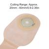 10pcs One Piece System Drainable  Ostomy Bag Pouch Stoma Cover Urine 20 60mm Opening(Clip Type )