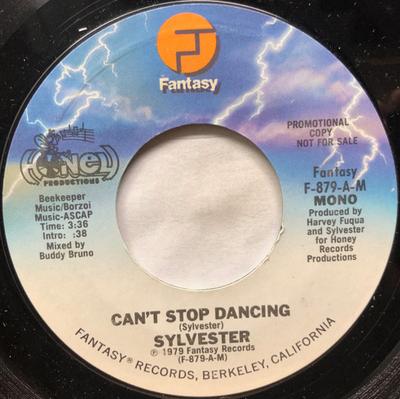 7inch Record SYLVESTER - Can't Stop Dancing F879A Fantasy 1979 US Dance & Electronica Used