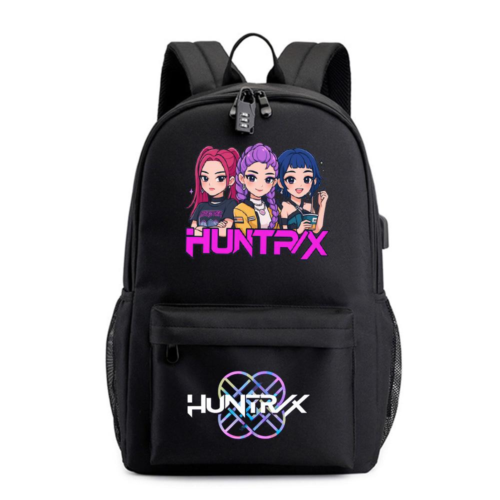 Anime Tecknad Kpop Tryckt Ryggsäck för Tonåring Student Flicka Pojke Bokväska Skolväska Kvinnor Stor Kapacitet Resväska Barn Gåva Rucksak