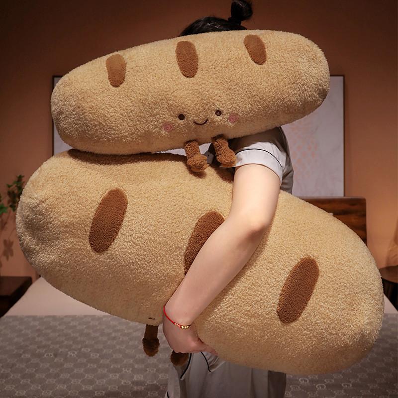 Bread Baguette Simulated Plush Toy Pillow With Pp Cotton Filling Gift For