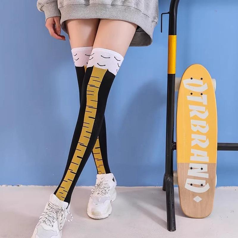 Women's Trendy Chicken Feet Socks, Fitness and Sports Casual Socks, Funny and Slimming Legs