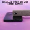 1pcs Screen Cleaner, Touch Screen Mist Cleaner, Cell Phone, Laptop and Tablet Screen, 2-in-1 Spray and Microfiber Cloth