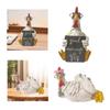 Good Morning Chicken Statue Desktop Ornament for Entrance Living Room Indoor