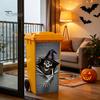 Large Vertical Decorative Stickers for Bins Halloween Wall Trash Can Decal Stickers, Spooky Skull Ghost Horror Creative Balcony Decals Outdoor Garbage