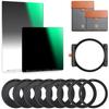 CONCEPT Soft GND8 Filter ND1000 Filter Set ND Optical Adapter Filter Case K&F 13-Piece Set + (Half Filters, Square, 1001502mm), Glass, Holder,