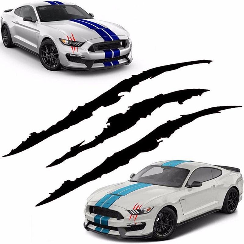 Ghost Claw Car Stickers Car Hood Vinyl Sticker Creative Modification Reflective Stickers Devil Paw Scratches Car Decoration