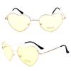 Women Sunglasses Cute Heart Frame Mirror Fashion UV400 Protection Vintage Retro Eyewear Sun Glasses