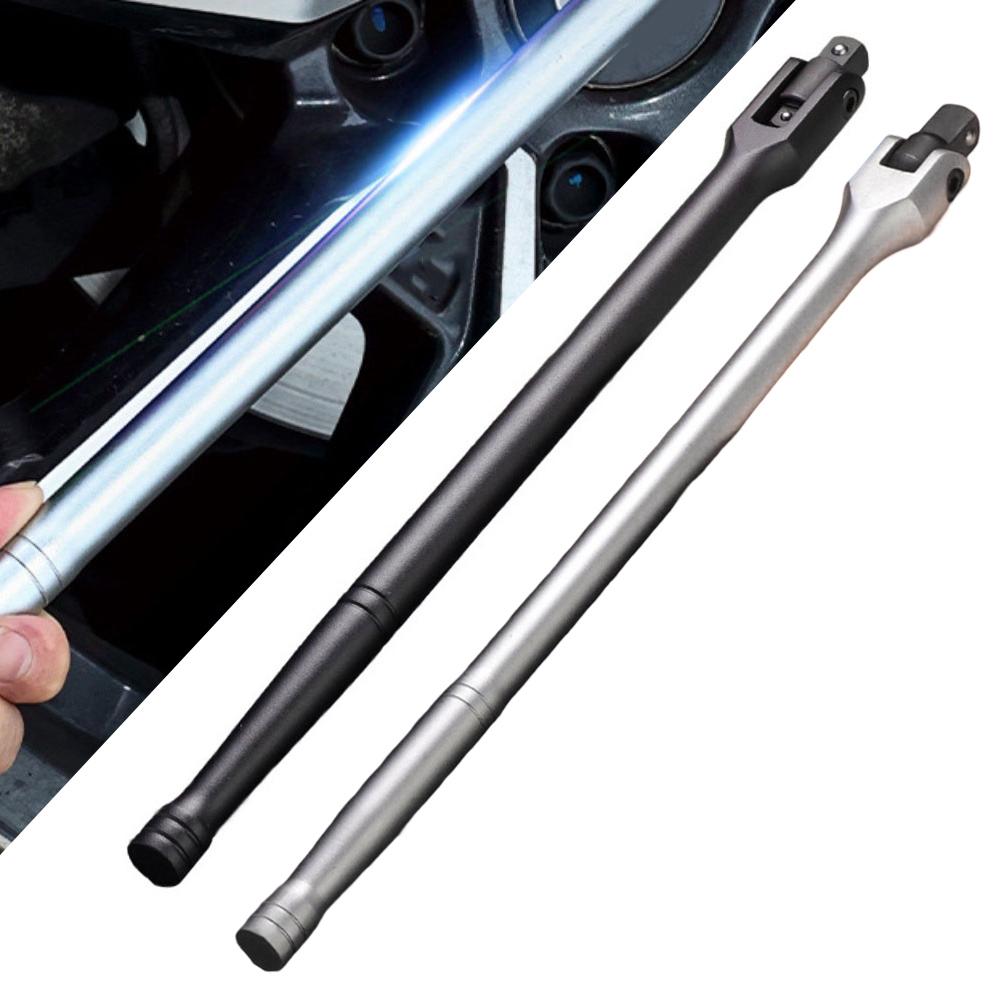 Multi Position 15 Inch Ratchet Wrench with Triple Conversion 1/2 and 3/8 Drive Featuring Anti Drop Ball Mechanism