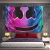 Colorful Neon Smiley Face Design Tapestry Patterned Tapestry for Bedroom and Living Room Home Decor Sofas