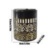 Hollow Flower Garden Lanterns Solar Fence Lights Waterproof Deck Lights for Patio Yard Porch Door Garage Balcony Gazebo Terrace