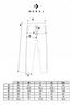 Women's Linen Trousers with Elastic Waistband, Elegant, Straight Leg, MORAJ M WHITE