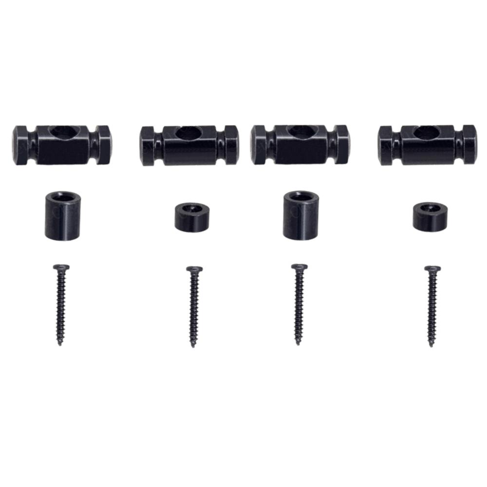 4PCS With Screw Guitar String Retainer Black / Silver / Gold String Guide For Electric Guitars