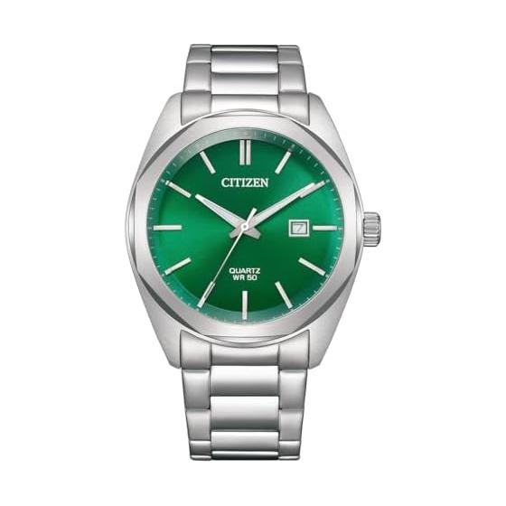 CITIZEN Citizen Watch Men s Quartz Analog 3 Hand Stainless Steel Metal Silver Green BI5110-54X [Parallel Import]